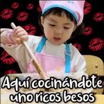 Mis ojitos están enamorados de los tuyos.