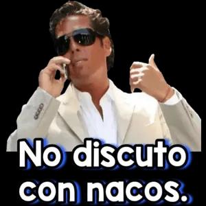 No discuto con nacos.  - getsticker.com