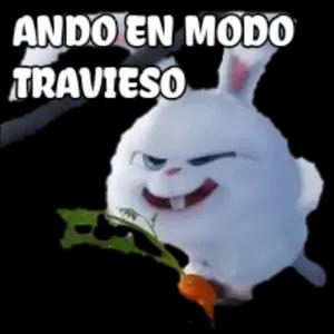 ANDO EN MODO TRAVIESO  - getsticker.com