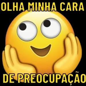 OLHA MINHA CARA DE PREOCUPAÇÃO - getsticker.com