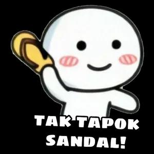 Tak Ta TAK TAPOK SANDAL!  - getsticker.com